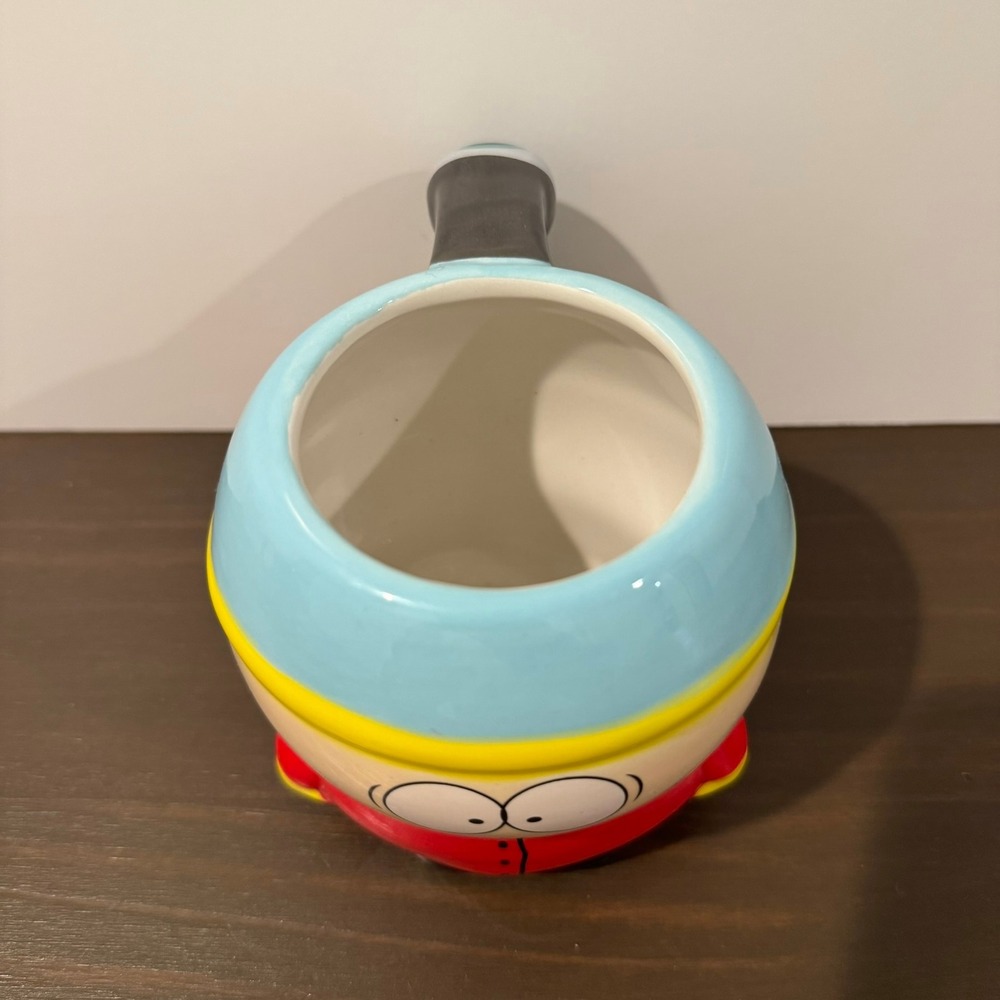 Zak Designs South Park Cartman 3D Molded Ceramic Mug 4" Coffee Cup Red Blue Hat - Picture 8 of 8